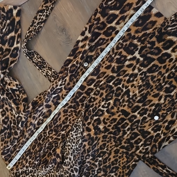 White House Black Market Animal Print Sweater Coat - Picture 8 of 11